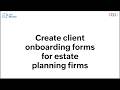 How to create client onboarding forms for estate planning firms using Zoho Writer