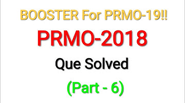PRMO-2018 (PART-6) | pre-regional mathematical Olympiad | by mathssupport | booster for RMO