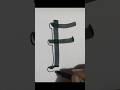 f letter style #calligraphy #handwriting #youtubeshorts #cursivehandwriting