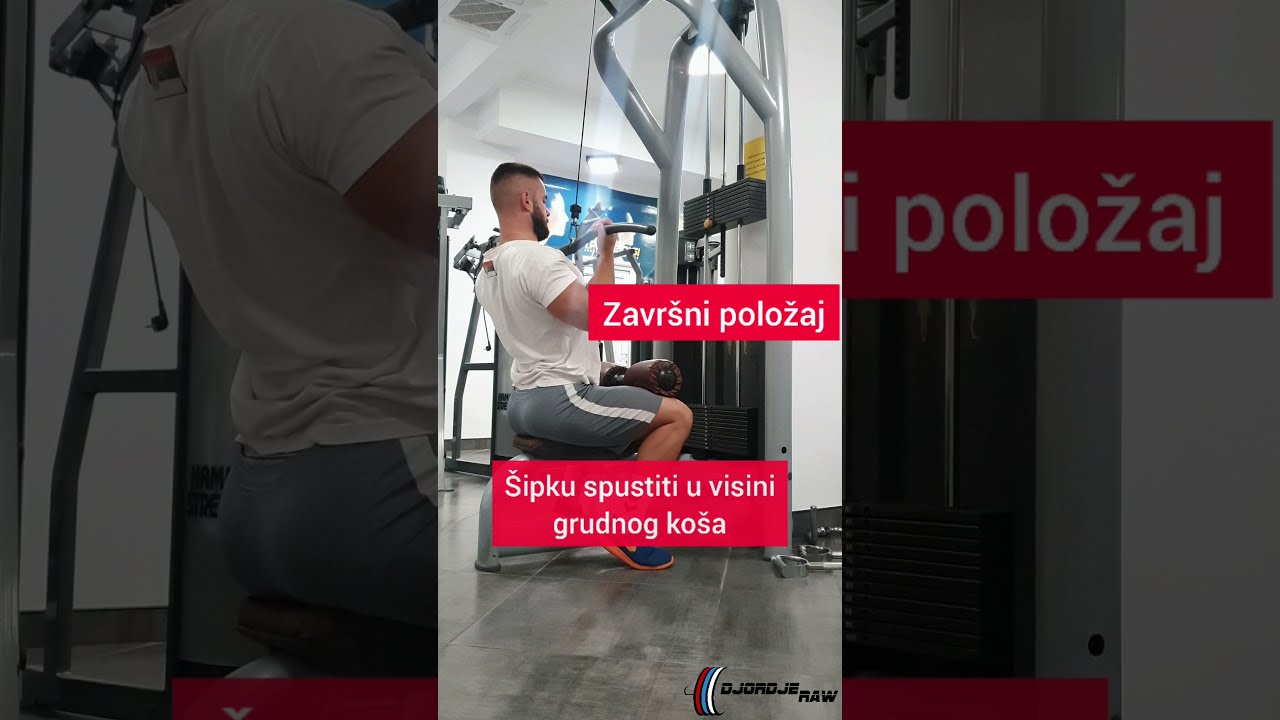 Povlačenje na lat mašini kontrahvatom - Đorđe Nikolić