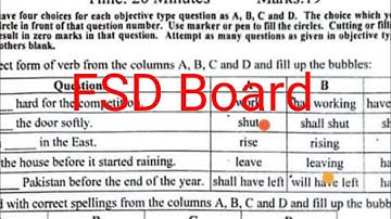 10th class English Fsd board group 1 English paper 2024 || English objective paper 2024