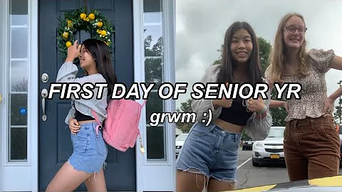 first day of SENIOR YEAR *get ready with me* |