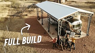 Family Builds an RV Carport in 1 WEEK!