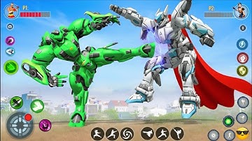 Green Robot Multiple Transformers Dino Car Jet Robot Action - Android Gameplay | Part 86