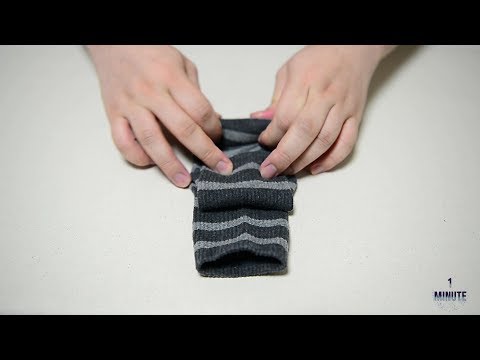 [1분꿀팁]깔끔하게 양말, 덧신 접는 방법 꿀팁 How to fold socks