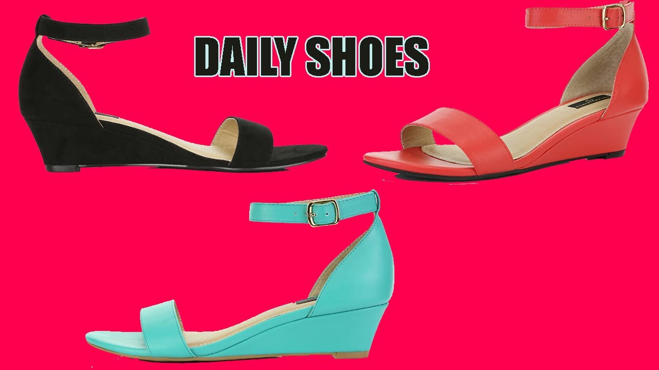 Daily Shoes Women's Wedge Open Toe Strap Chunky Heel Sandal Fashion