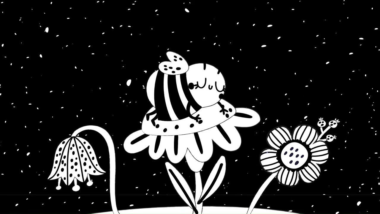 Sleepy Bee - Baby Sensory Calming high contrast black white Mozart Brahms lullaby sleep instant