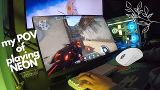 i played NEON but there's immortals in the lobby // VALORANT POV ASMR screenshot 5