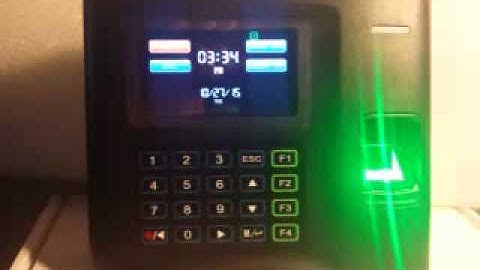 Enrolling an employee fingerprint to the US10C