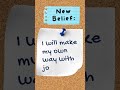 Daily affirmation: "I will make my own way with joy." #joy #joyful #innerjoy #findingjoy