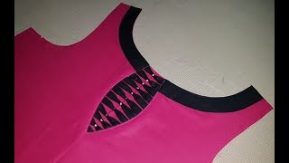 Latest Front Boat Neck Designs Cutting and Stitching