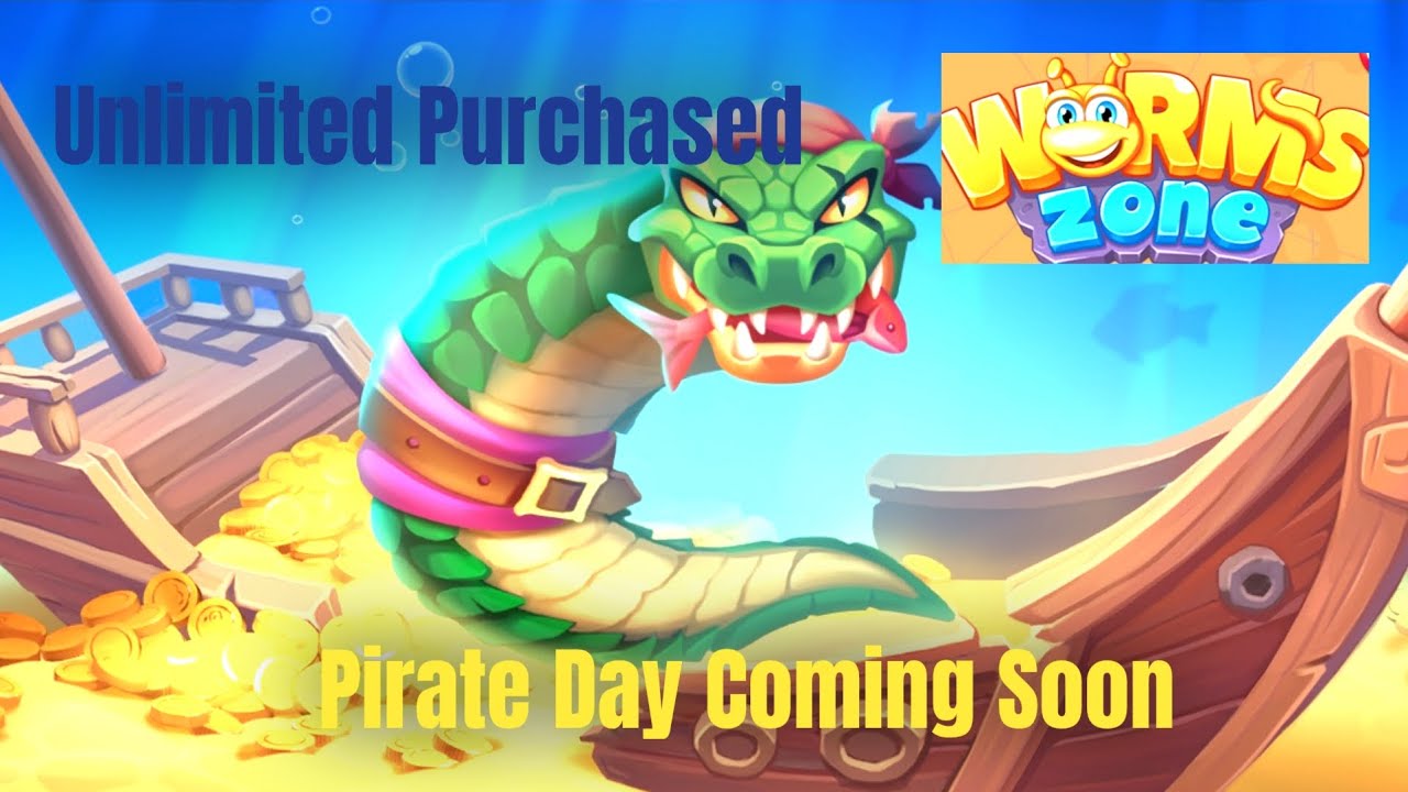 Worms Zone Mod Menu Pirate Day coming soon (26.09.25) Unlimited