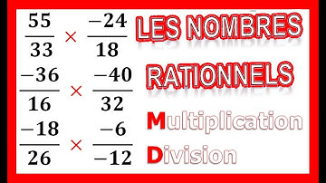 Maths 3ème - Les Nombres Rationnels Multiplication et Division Exercice 3