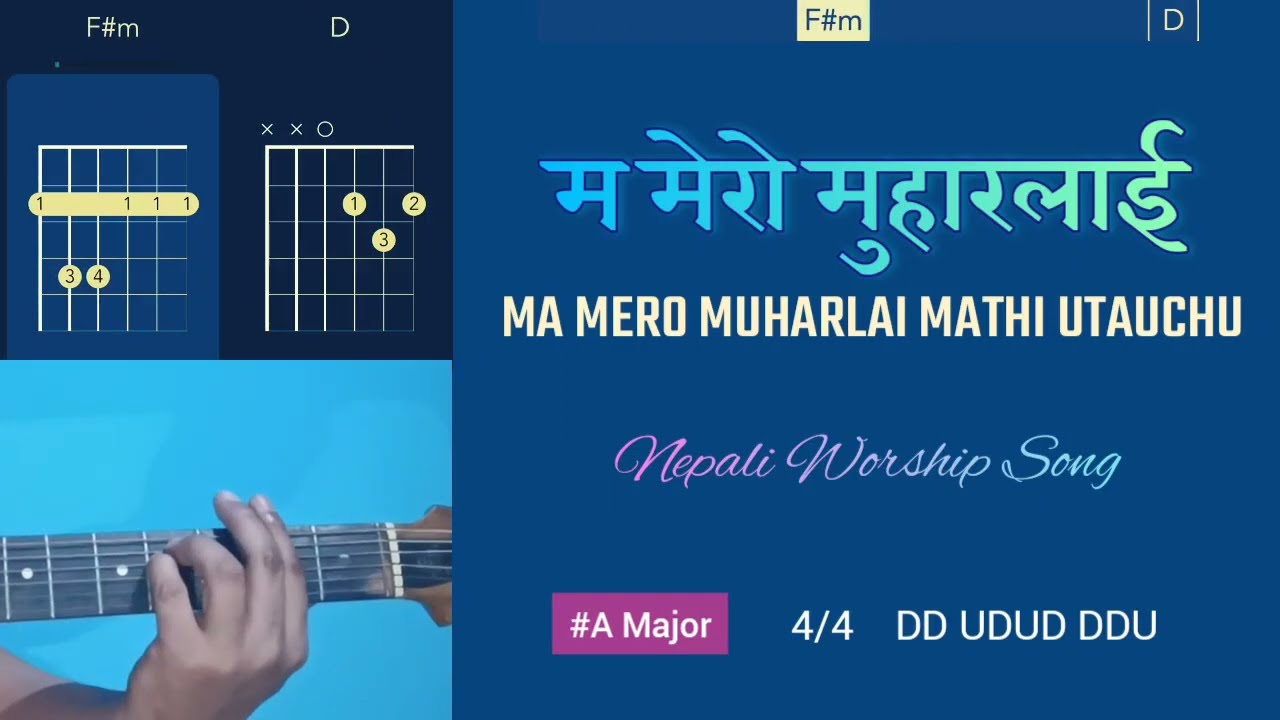 Ma Mero Muharlai Chords Lyrics Guitar lesson Nepali worship song