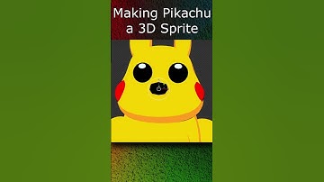 Making Pikachu a 3D Sprite! #pokemon #shorts