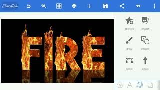 Pixellab - Make 🔥 Fire effect Text Realistic in Android screenshot 1