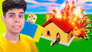 DESTRUO MINHA CASA PRA NÃO IR PARA A ESCOLA NO ROBLOX!