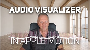 how to make an audio visualizer in apple motion