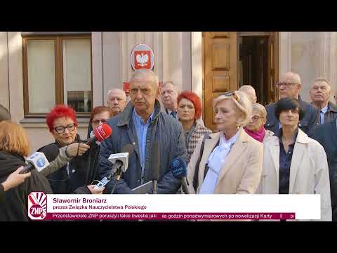 Konferencja prasowa ZNP po spotkaniu z Minister Edukacji Barbarą Nowacką