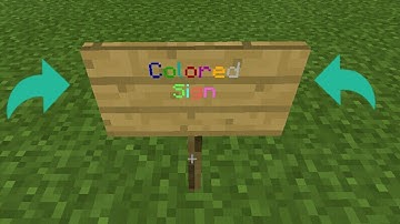 Minecraft Tutorial:How To Make Colored Signs And More!