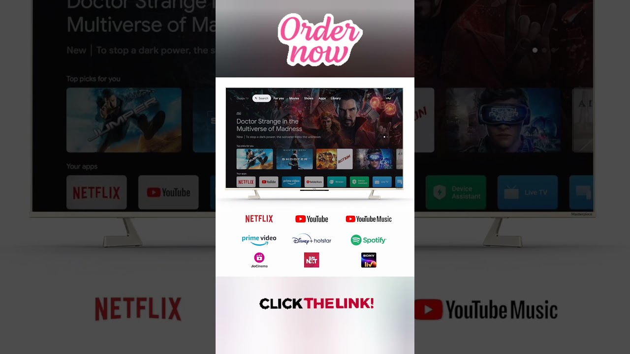 Vu 164cm (65 inches) Masterpiece Series 4K QLED TV 65QMP-24 