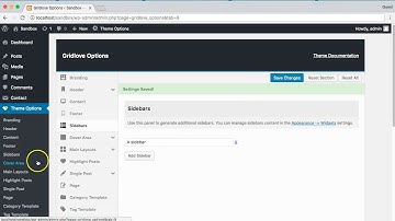 Sidebars - Grildlove WordPress Theme