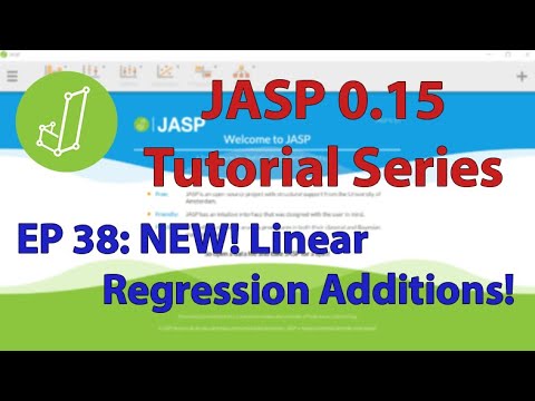 JASP 0.15 Tutorial: NEW Lin Regression Changes -- Nominal Variables in Models! (Episode 38)
