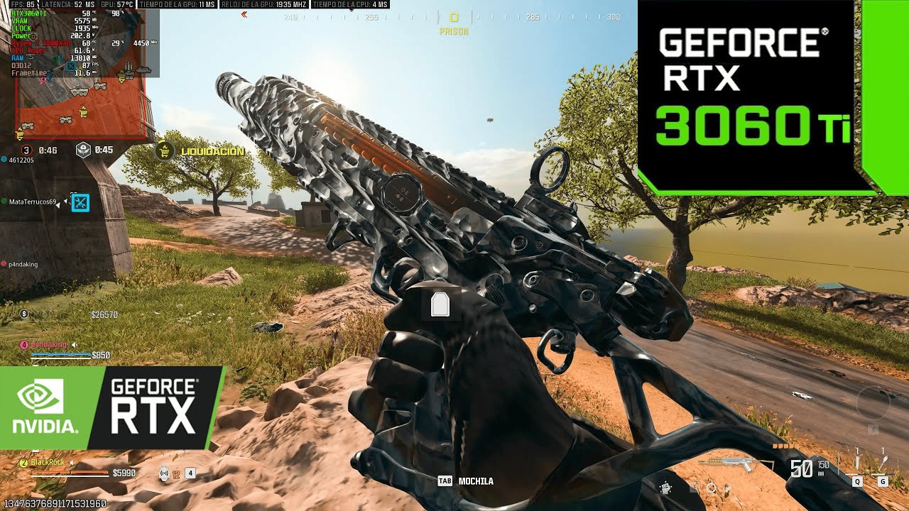 Call of Duty Warzone 2 Rebirth Island RTX 3060TI - Ryzen 7 5800X3D 1440P Fidelity FX