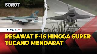 Download Lagu [FULL] Pesawat Super Tucano hingga F-16 TNI AU Mendarat di Tol Terbanggi Besar-Kayu Agung MP3