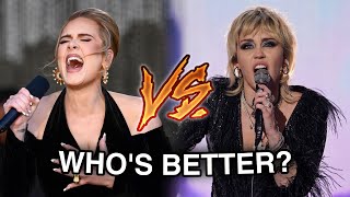 Adele Vs. Miley Cyrus: Vocal Battle