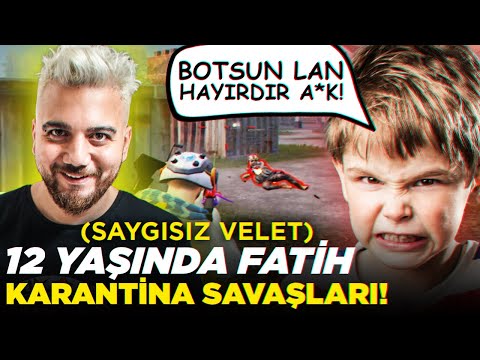 12 YAŞINDA FATİH! (SAYGISIZ VELET) PUBG Mobile Karantina Savaşları