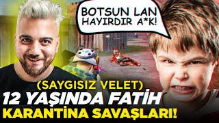 12 YAŞINDA FATİH! (SAYGISIZ VELET) PUBG Mobile Karantina Savaşları