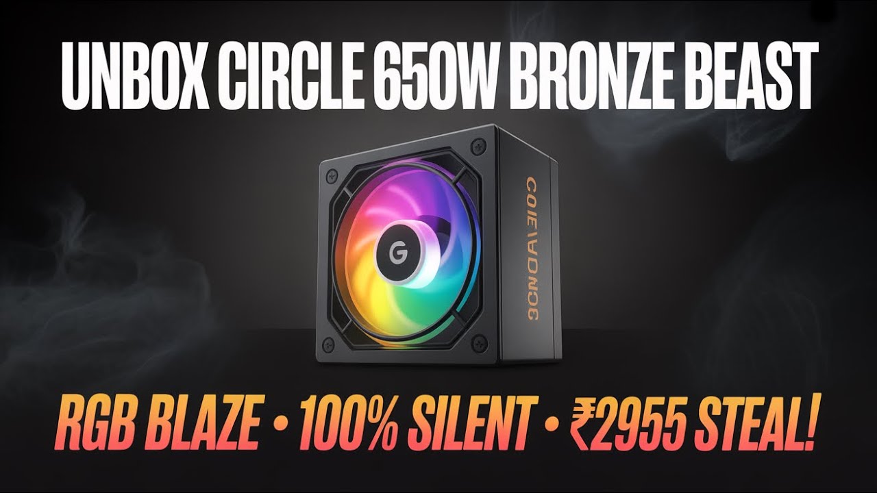 🔥Circle CG RAW Power 650 WATTS PSU🔥||🚀Review & Unboxing🚀 