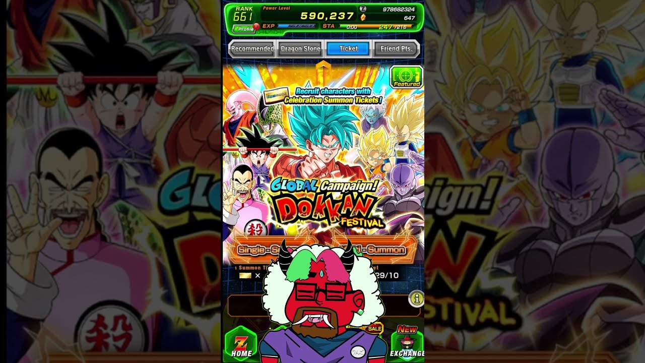IT'Z THE AMAZING GLOBAL CAMPAIGN DOKKAN FESTIVAL PACK! #dokkanbattle #dbz #anime