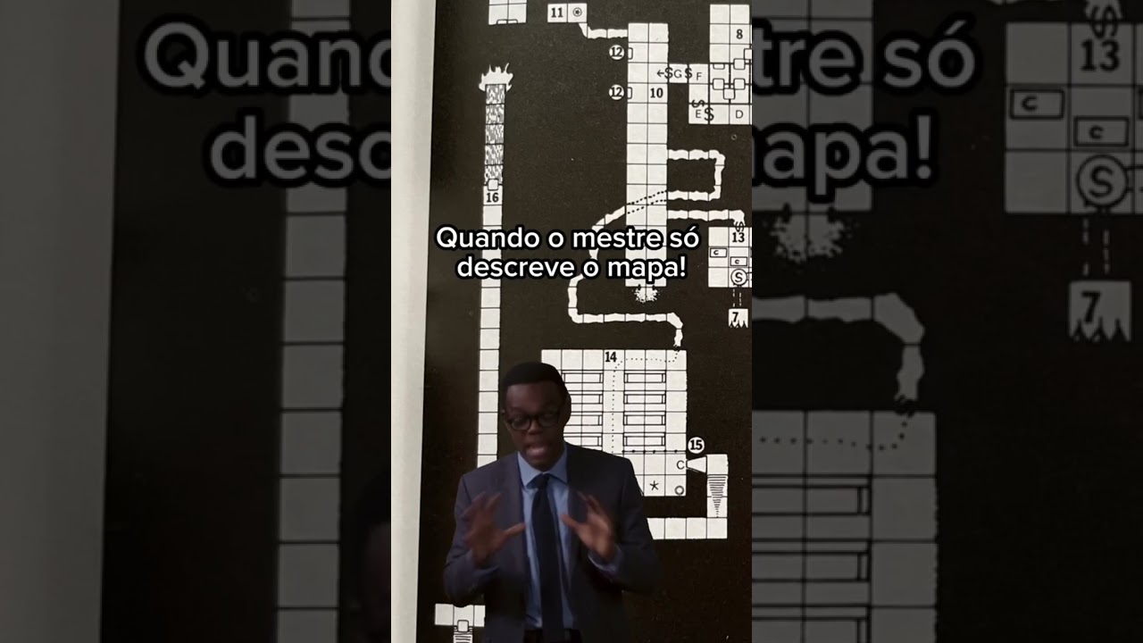 Quando o mestre só descreve o mapa no RPG DE MESA 