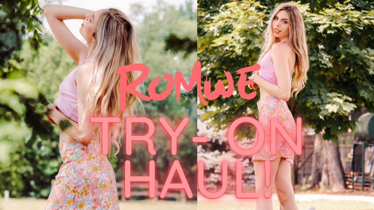 Summer clothing TRY-ON haul //Romwe