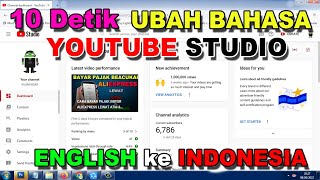 CARA MERUBAH BAHASA DI YOUTUBE STUDIO MENJADI BAHASA INDONESIA