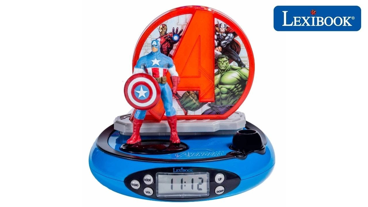 Radio Réveil Captain America Avengers Marvel Lexibook Disney