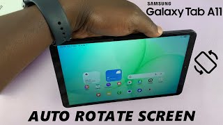 How To Turn Screen Auto Rotate ON / OFF On Samsung Galaxy Tab A11 screenshot 4