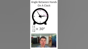 Angle Between Hands on a Clock #Shorts