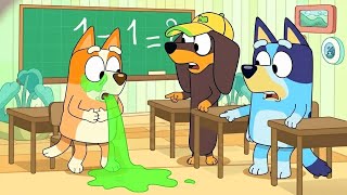 Oh My God! Bingo Got Food Poisoning ! | Bluey Funny Animation