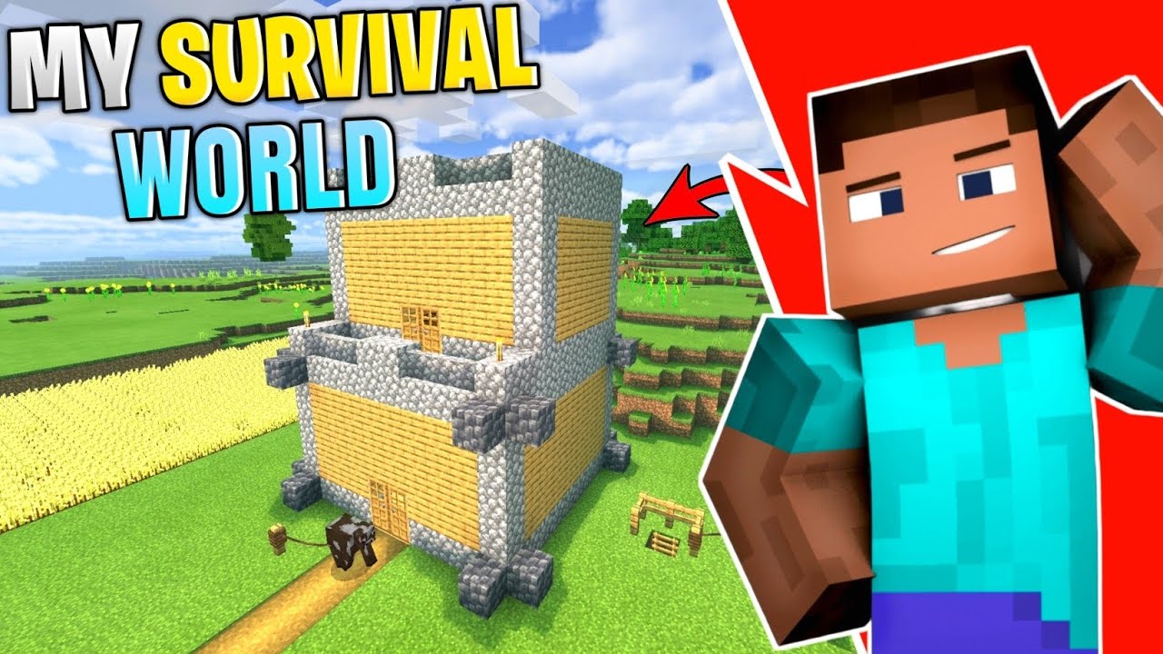 My Survival World in Minecraft 🏠 | Hindi Minecraft Gameplay | - YouTube
