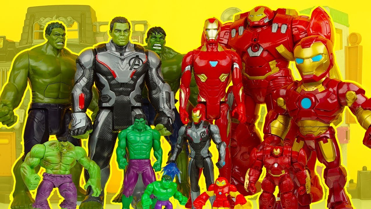 HULK FAMILY vs IRON MAN FAMILY ! Mega Battle ! superhero toys iron man toys hulk toys
