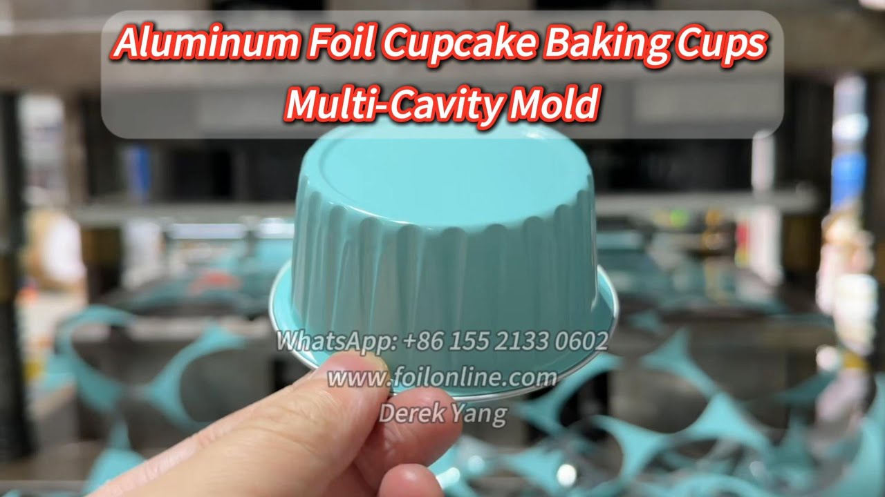 6 cavities smoothwall aluminum foil container mold for cupcake baking cup dessert