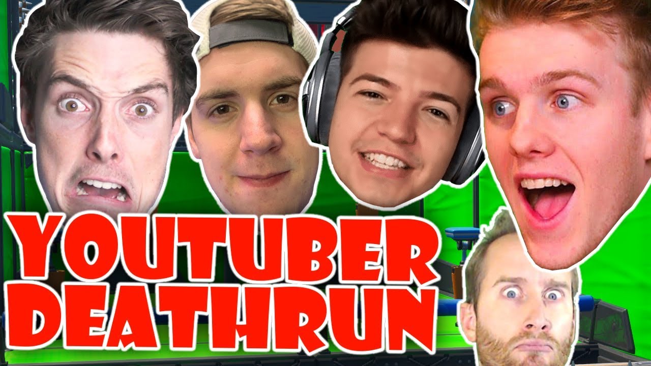 I'm in the 19 YouTuber Deathrun in Fortnite Creative Mode!