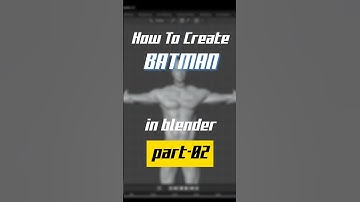 Creating Batman in 3D 🦇 | Part - 02 Blender Animation #blender#batman#3danimation