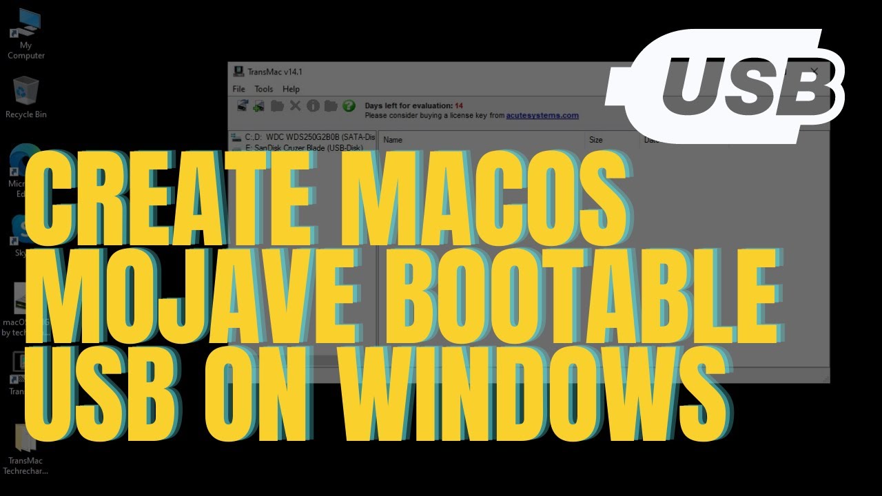 how to make a bootable usb mac os x mojave