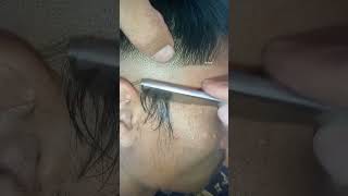 tample shaves#haircuttutorial#outline#razor