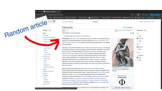 Getting to Philosophy from any Article on Wikipedia