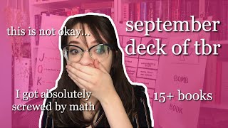 My Cursed September Deck of TBR | 15+ Books